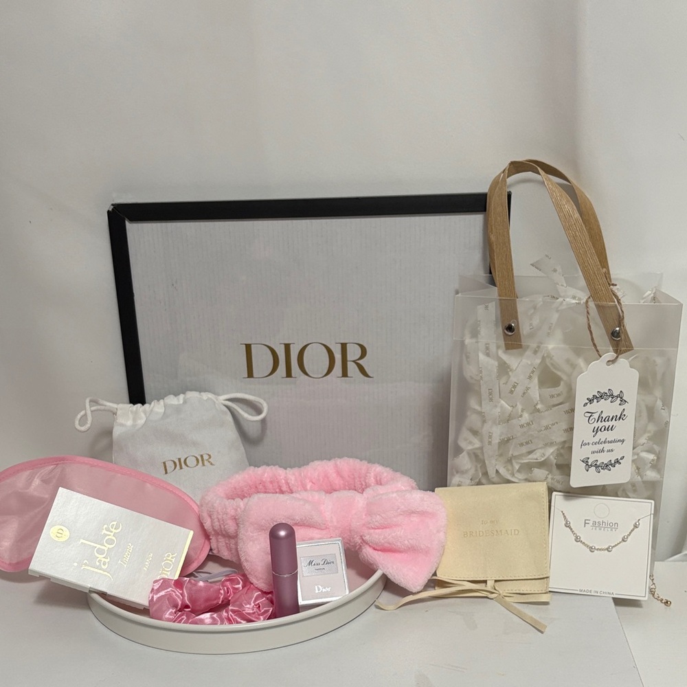 10 PCs Dior Pink Bridesmaid Gift Set